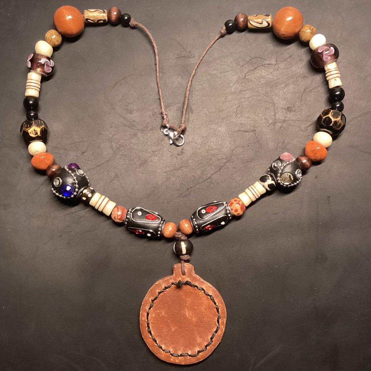 Beaded Page Pendant (Variant 4)
