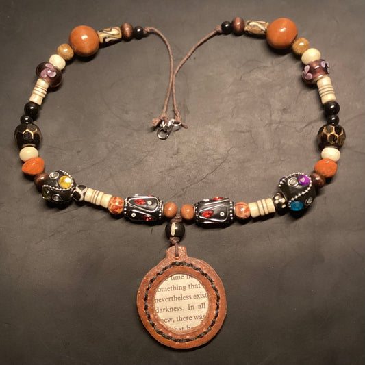 Beaded Page Pendant (Variant 4)